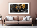 Golden Becoming – Butterfly Beauty 40×12 Panoramic Canvas
