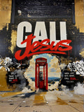 CALL JESUS™  Phone Booth | Portrait Wall Art