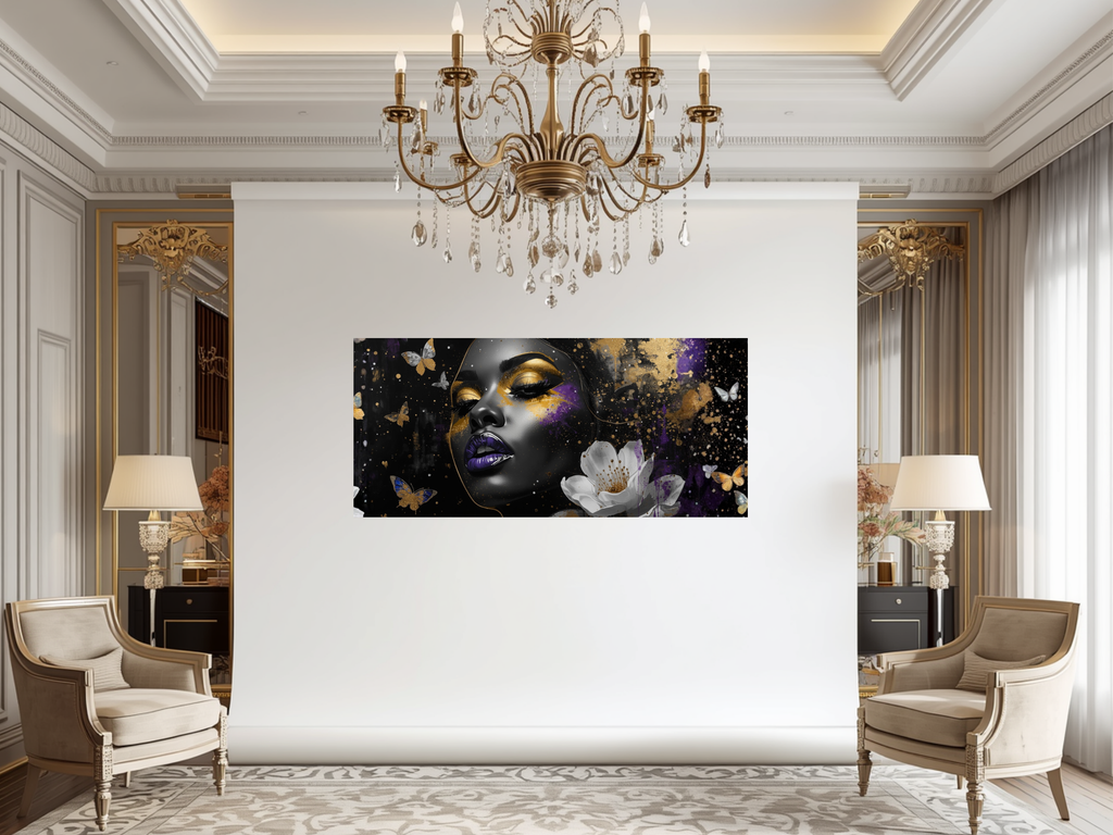 Majesty in Motion – Butterfly Beauty 40×12 Panoramic Canvas
