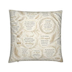 Psalm 91 Christian Pillow Purple | Luxury Scripture Home Décor