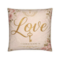 1 Corinthians 13 Love Christian Pillow | Luxury Scripture Home Décor