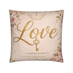 1 Corinthians 13 Love Christian Pillow | Luxury Scripture Home Décor