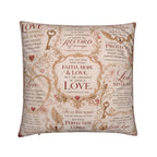1 Corinthians 13 Love Christian Pillow Red | Luxury Scripture Home