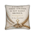 Ecclesiastes 4 Three-Strand Pillow | Christian Wedding Gift
