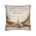 Ecclesiastes 4 Three-Strand Pillow | Christian Wedding Gift v2