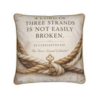 Ecclesiastes 4 Three-Strand Pillow | Christian Wedding Gift v2