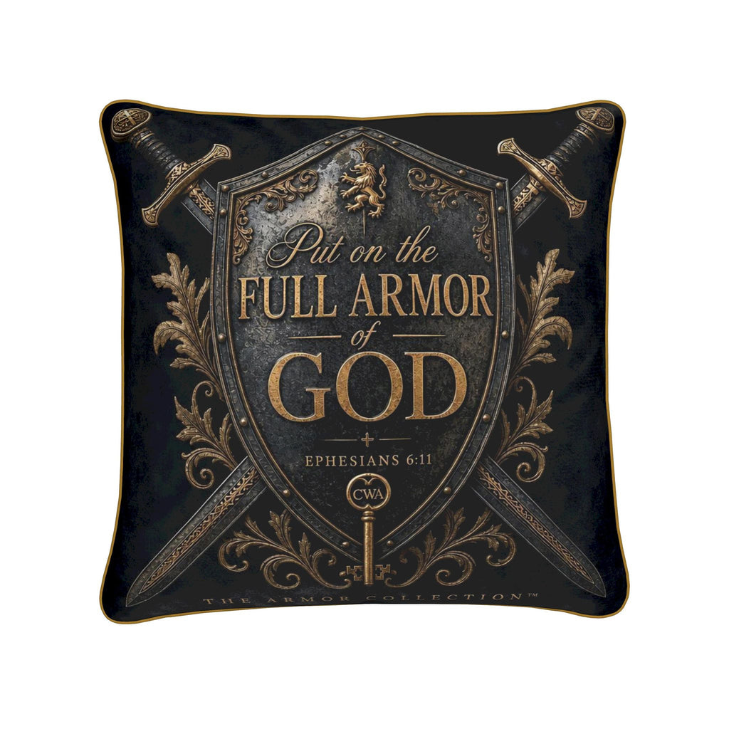 Armor of God Pillow | Ephesians 6 Christian Home Décor V2