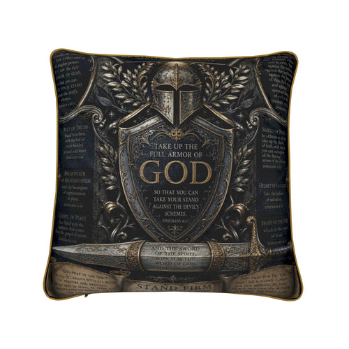 Armor of God Luxury Pillow | Ephesians 6 Christian Home Décor V2