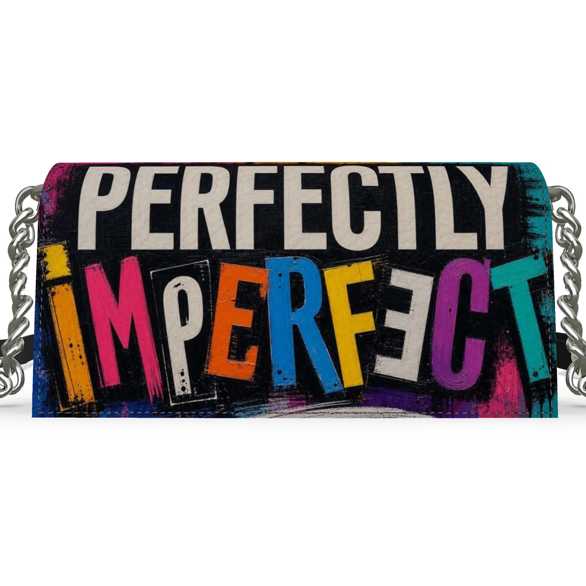 Perfectly Imperfect Abstract Kenway Evening Bag | Luxury Leather Bag