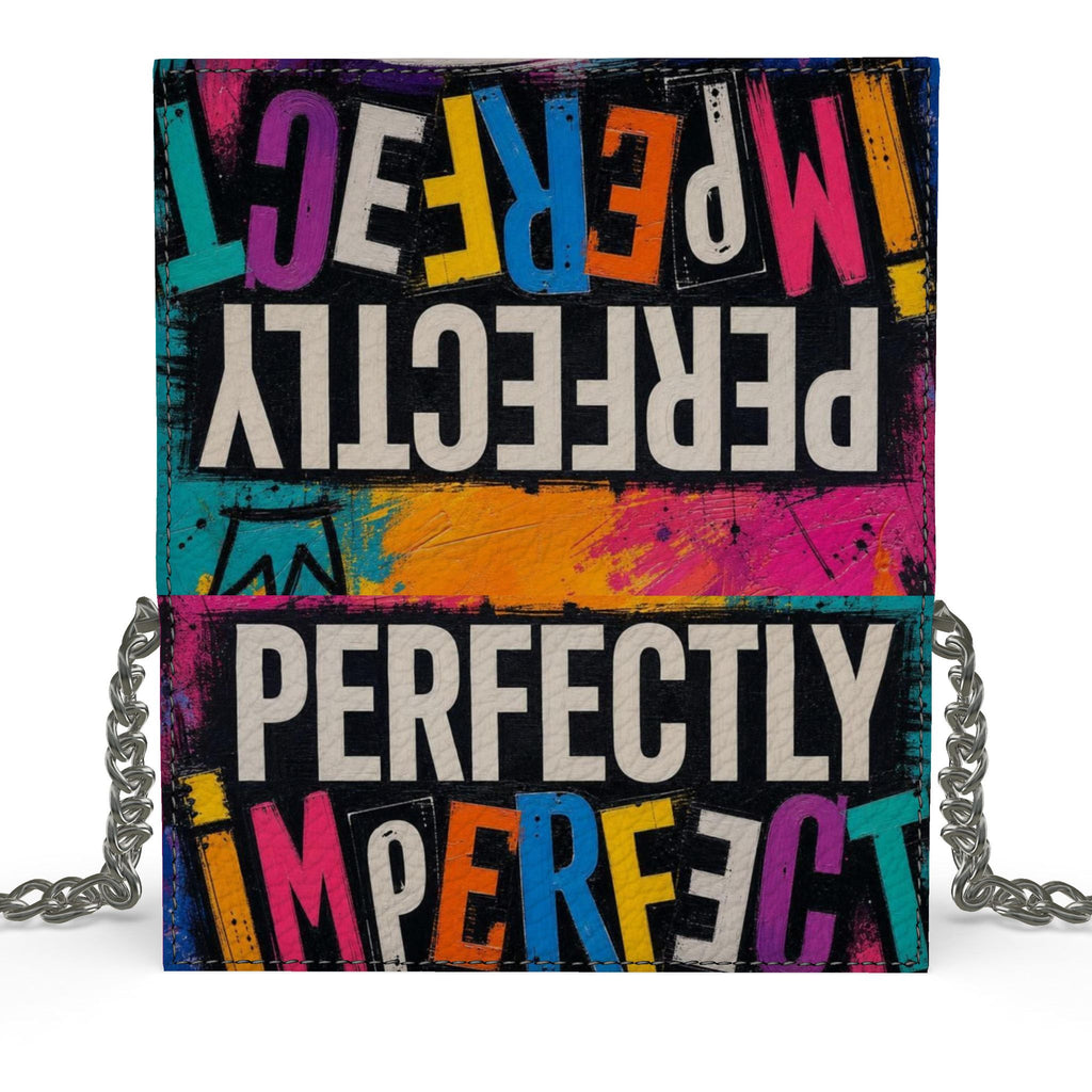 Perfectly Imperfect Abstract Kenway Evening Bag | Luxury Leather Bag