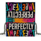 Perfectly Imperfect Abstract Kenway Evening Bag | Luxury Leather Bag