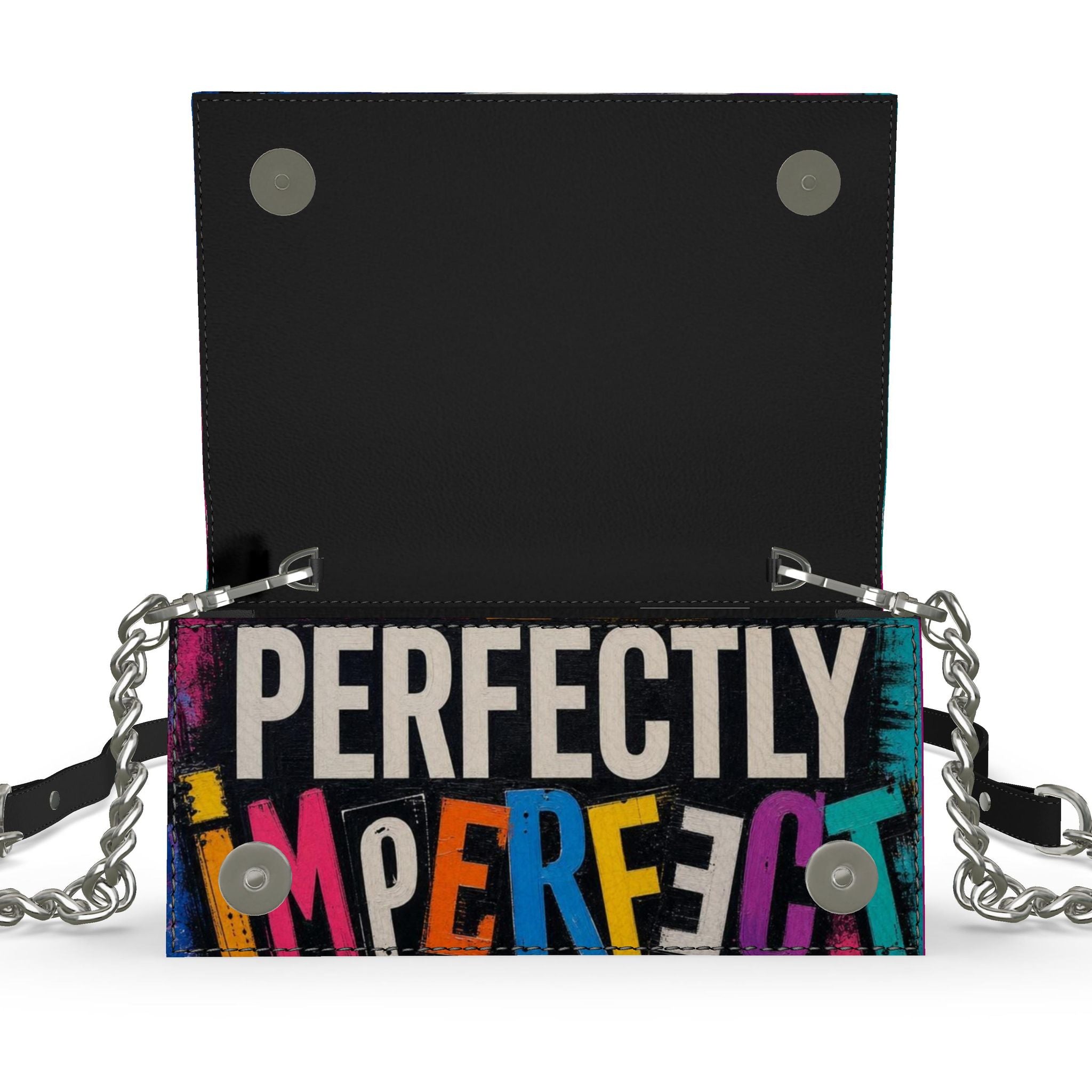 Perfectly Imperfect Abstract Kenway Evening Bag | Luxury Leather Bag