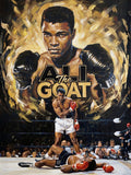Ali the GOAT "Gold" | Fighting Spirit | Boxing, Gym & Resilience Wall Art