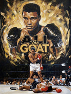 Ali the GOAT "Gold" | Fighting Spirit | Boxing, Gym & Resilience Wall Art