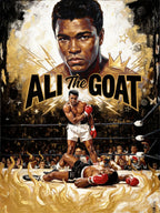 Ali the GOAT "Fire" | Fighting Spirit | Boxing, Gym & Resilience Wall Art