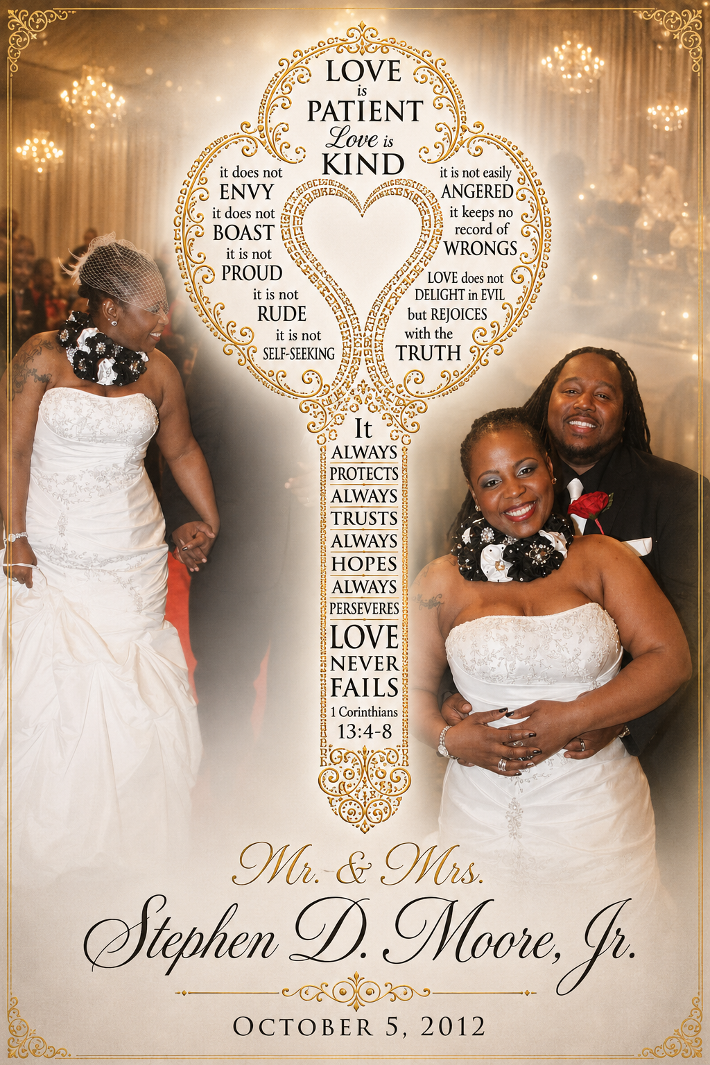 Love Is Key Custom Canvas 24 x 36