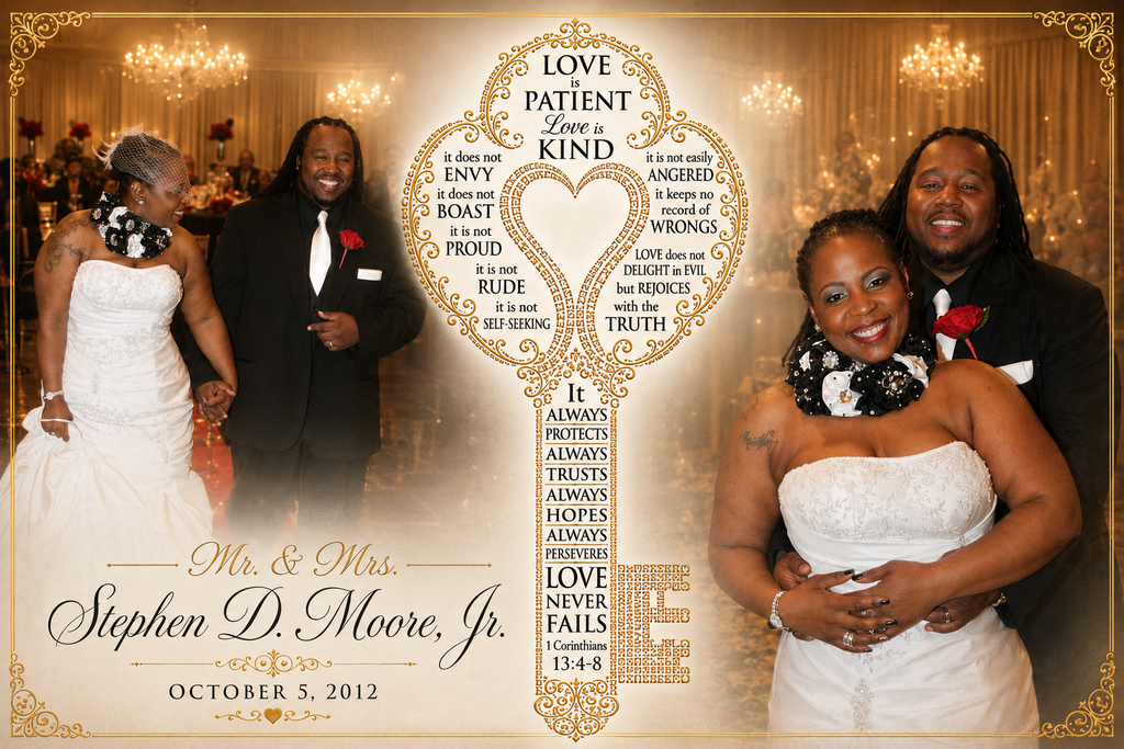 Love Is Key Custom Canvas 24 x 36