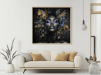 Crowned in Light – Butterfly Beauty 12×12 Framed Wall Art