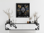 Crowned in Light – Butterfly Beauty 12×12 Framed Wall Art