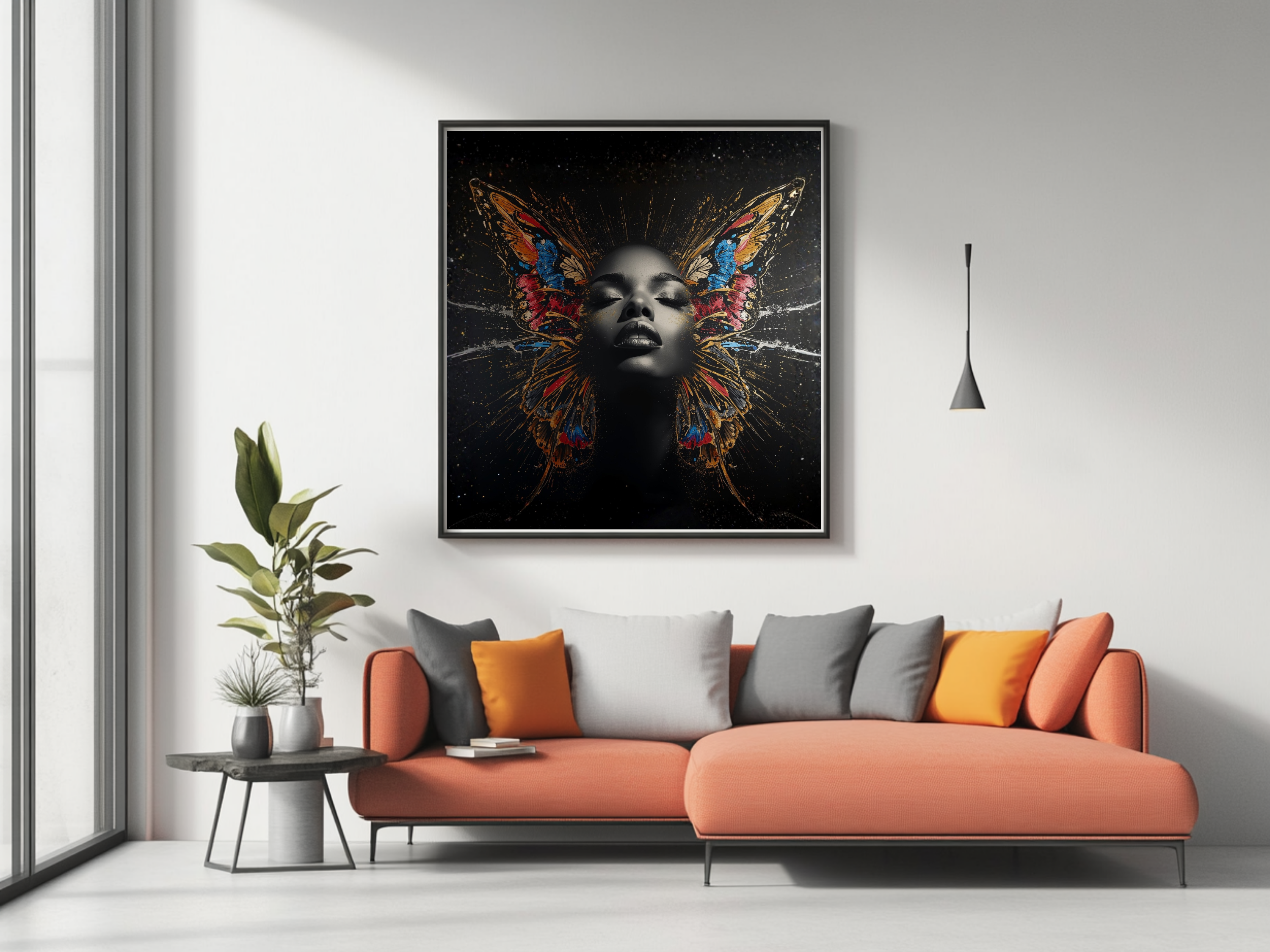 Faith Rising – Butterfly Beauty 12×12 Framed Wall Art