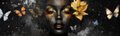 Golden Becoming – Butterfly Beauty 40×12 Panoramic Canvas