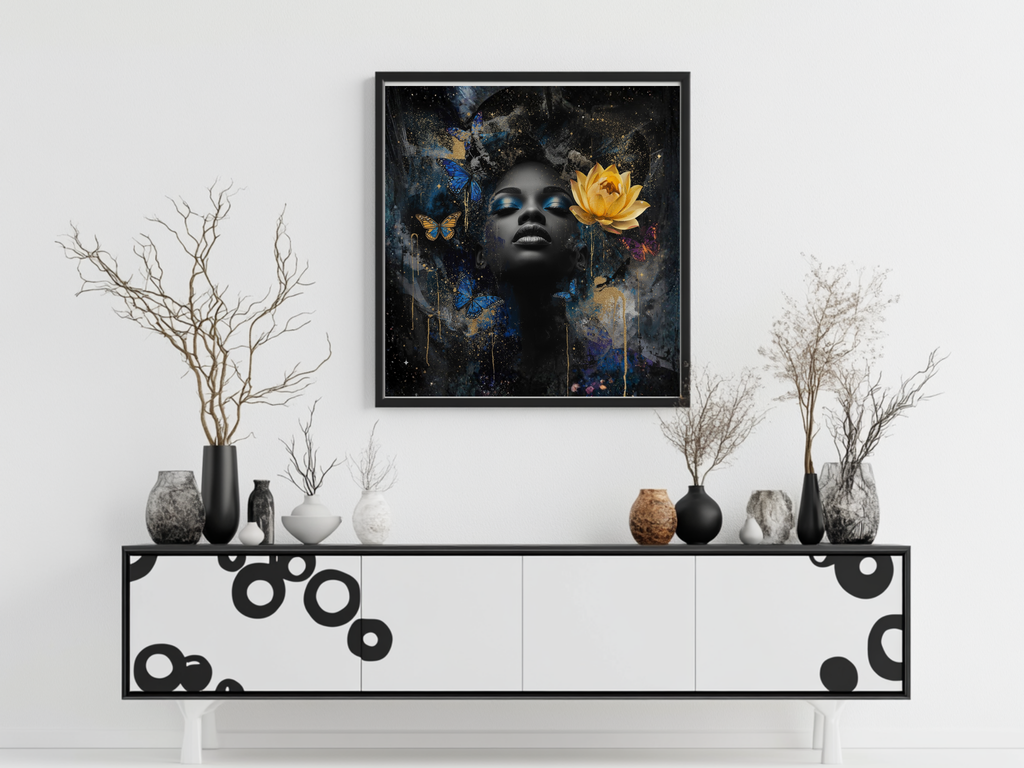 Hope In Bloom – Butterfly Beauty 12×12 Canvas Wall Art