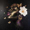 Lady Samara – Butterfly Beauty 12×12 Framed Wall Art