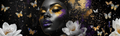 Majesty in Motion – Butterfly Beauty 40×12 Panoramic Canvas
