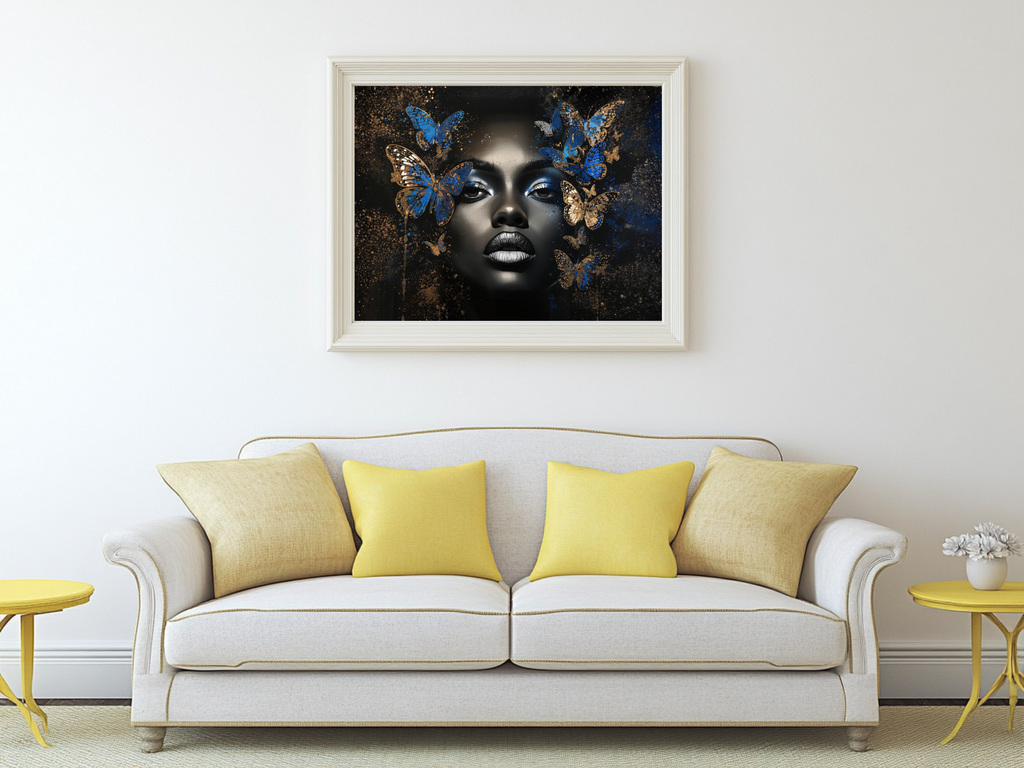 Queen Kalani – Butterfly Beauty 12×12 Framed Wall Art
