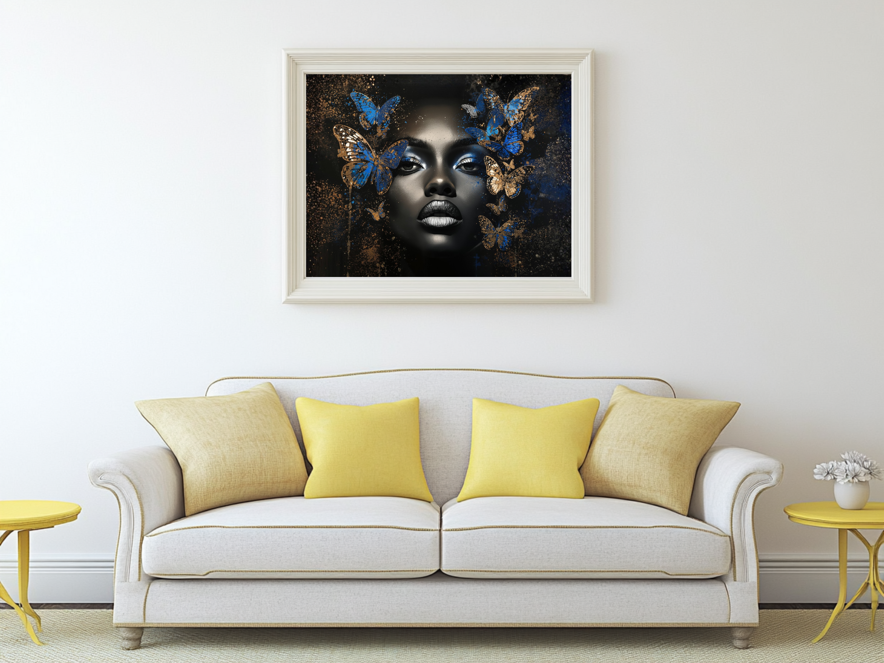 Queen Kalani – Butterfly Beauty 12×12 Framed Wall Art