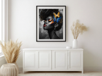 Queen Zaria – Butterfly Beauty 12×12 Canvas Wall Art