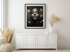 Radiant Grace – Butterfly Beauty 12×12 Canvas Wall Art