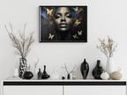 Radiant Grace – Butterfly Beauty 12×12 Canvas Wall Art