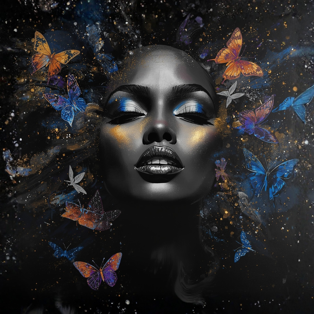 Victory Bloom – Butterfly Beauty 12×12 Framed Wall Art