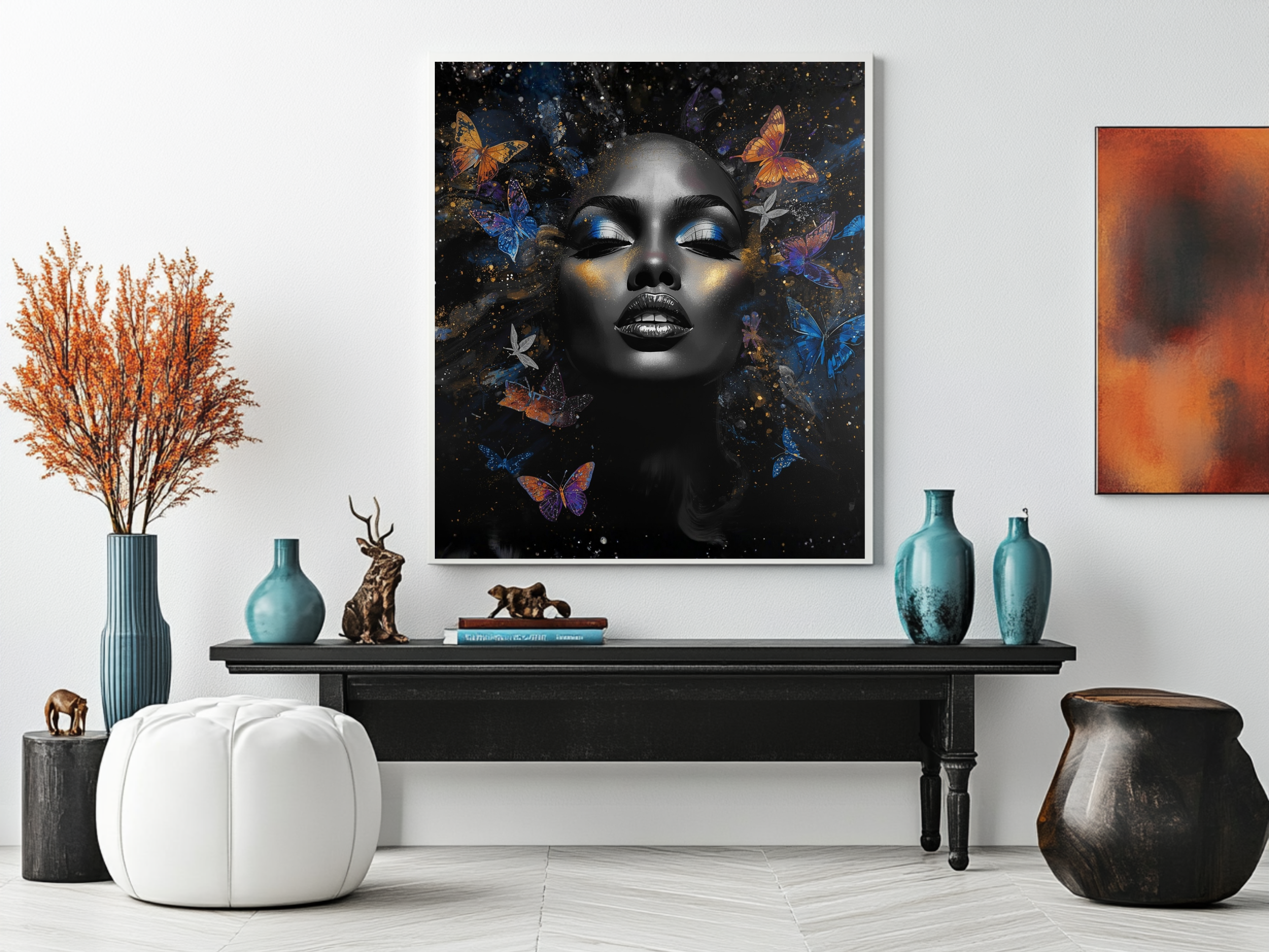 Victory Bloom – Butterfly Beauty 12×12 Framed Wall Art