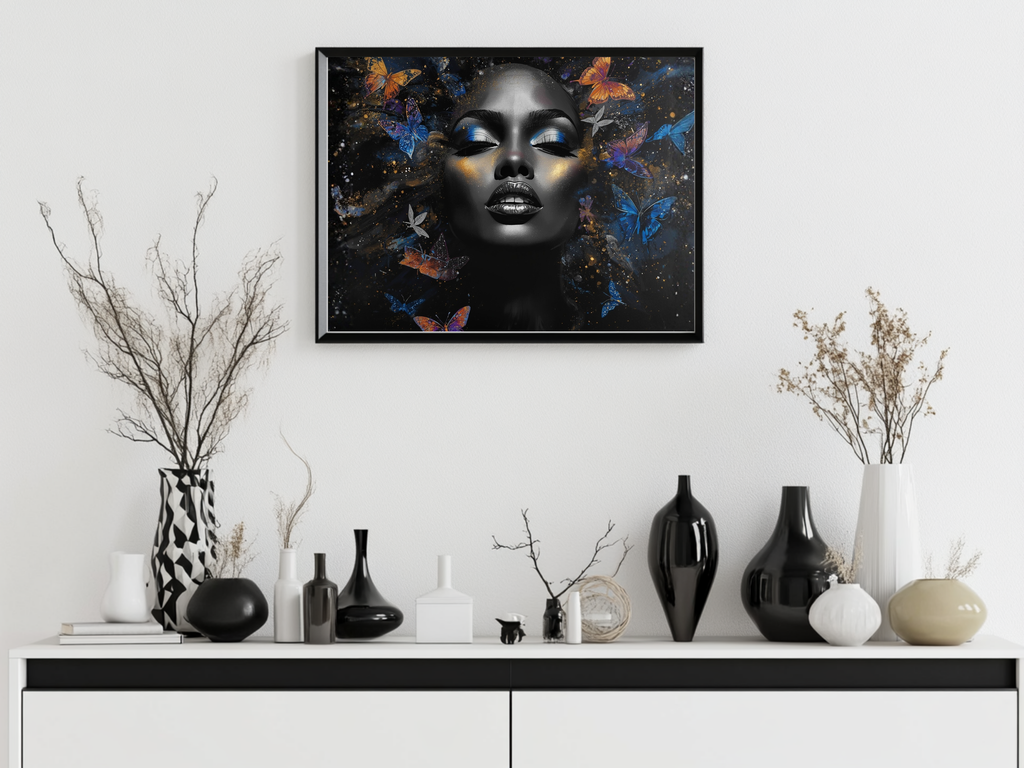 Victory Bloom – Butterfly Beauty 12×12 Framed Wall Art