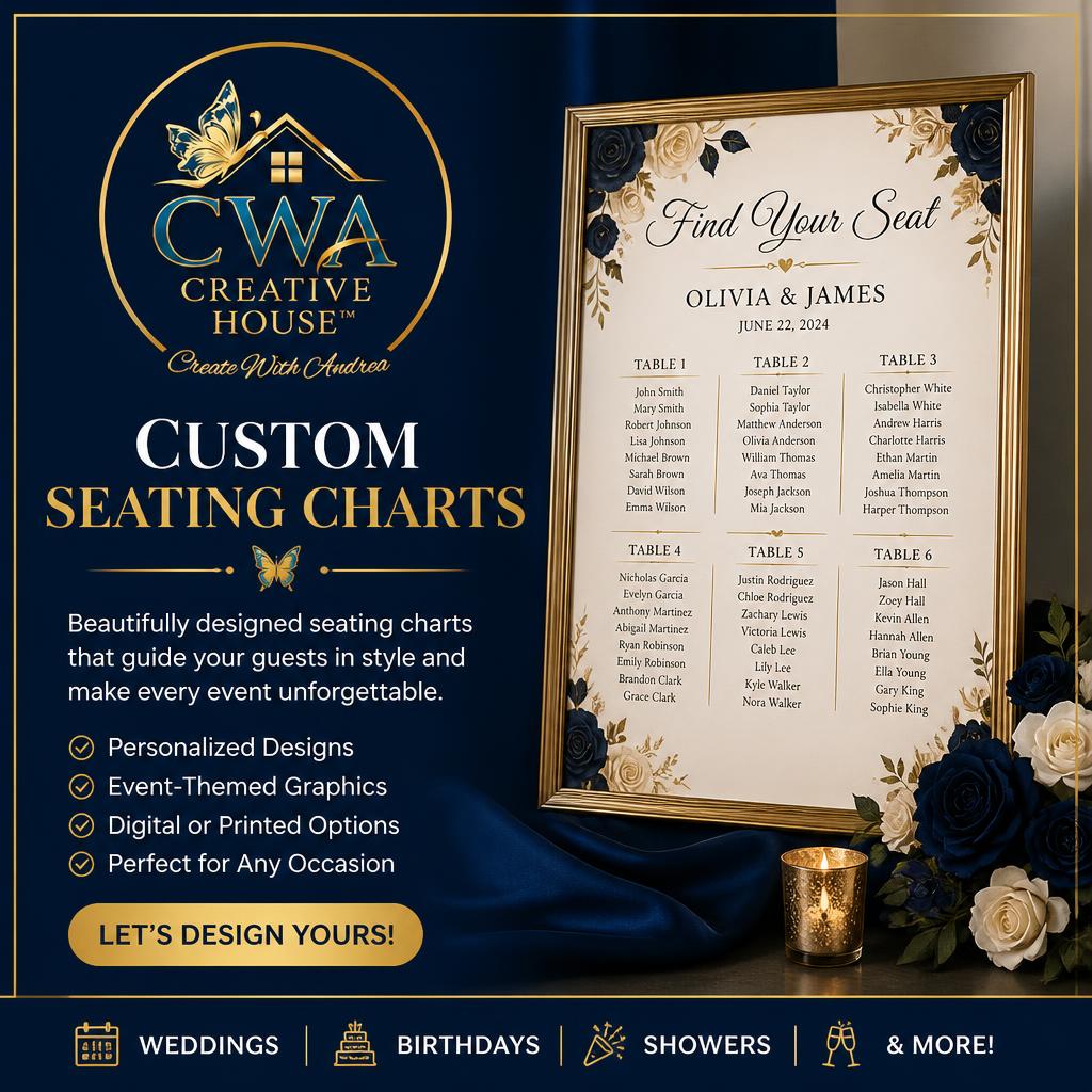 Custom Seating Chart Design