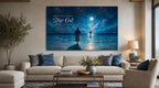 Walk By Faith™ Landscape Wall Art | "Step Out" Jesus Walking on Water