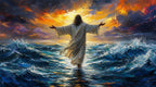 Walk By Faith™ Landscape Wall Art | Jesus Walking on Water