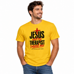 Jesus And My Therapist Saved Me "Red & Black"  | Healing Out Loud™ Premium T-Shirt