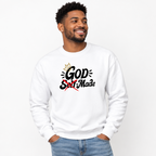 God Made Not Self-Made "Black"| Colossians 1:16 Collection ™ Premium Double-Sided T-Sweatshirt