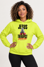 Jesus And My Therapist Saved Me "Prayer Hands Black"  | Healing Out Loud™ Premium Hoodie