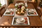 Green Christmas Tree Placemat Set | The Most Wonderful Time of the Year™